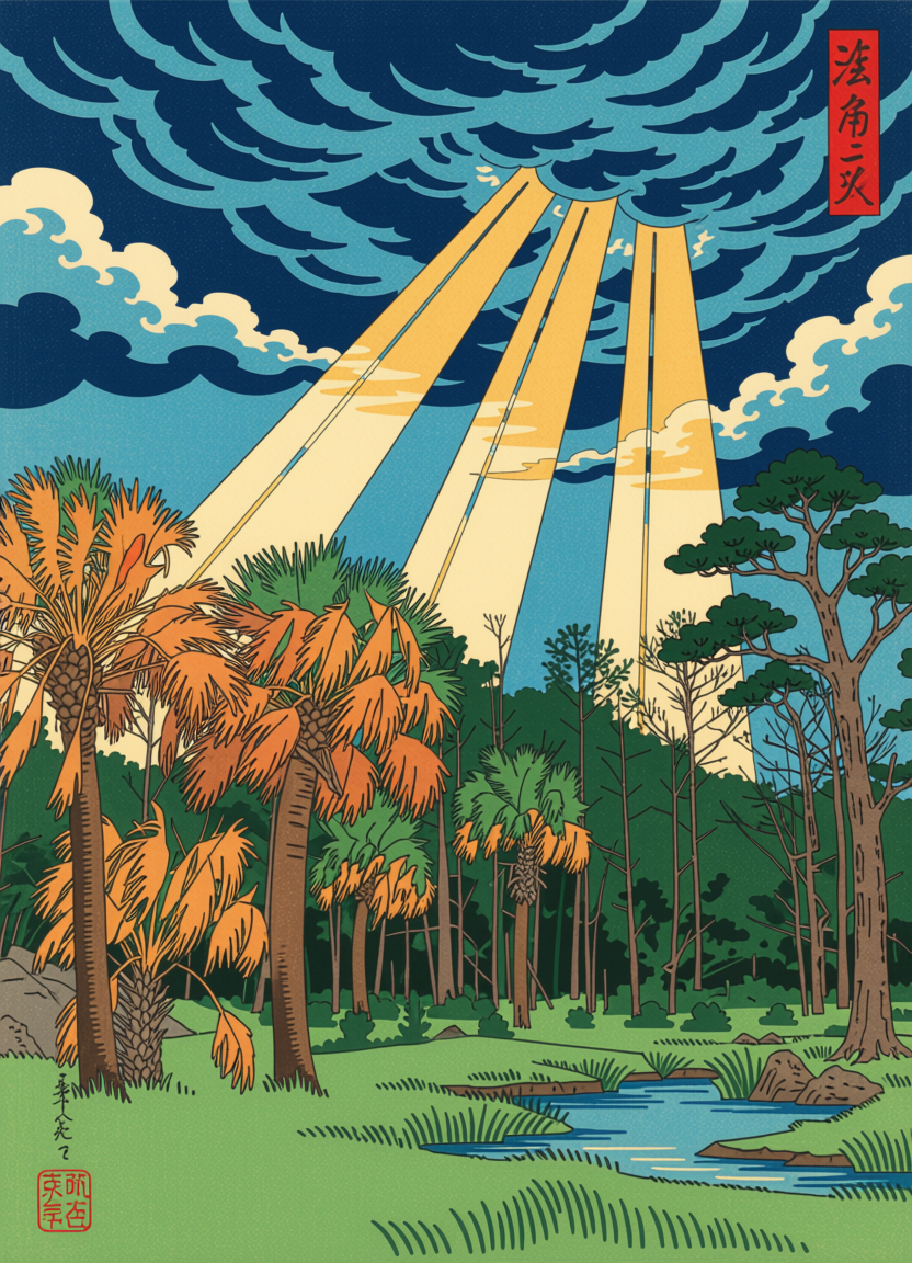 Japan Woodblocks — Ossabaw Island