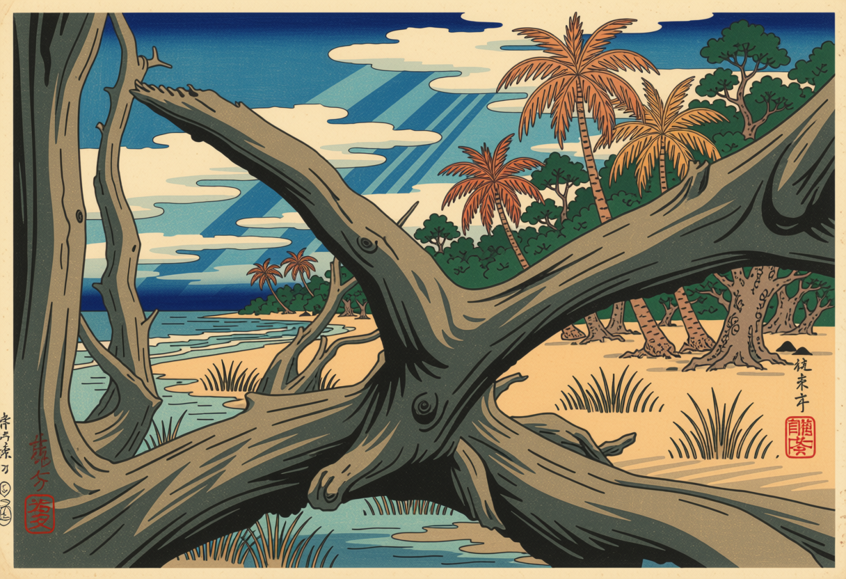 Japan Woodblocks — Ossabaw Island