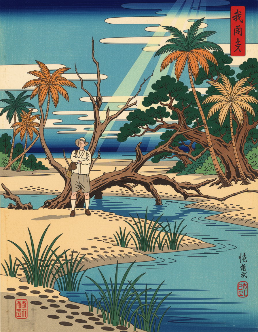 Japan Woodblocks — Ossabaw Island