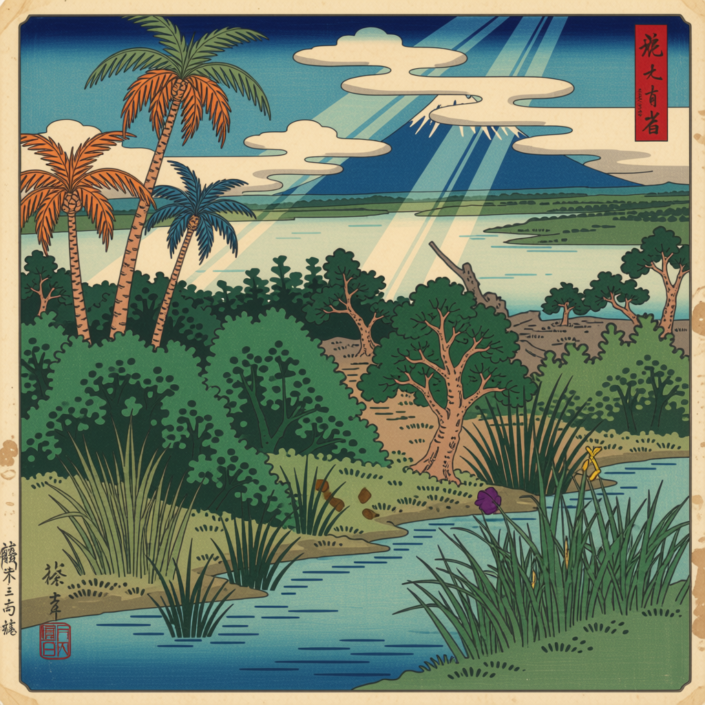 Japan Woodblocks — Ossabaw Island