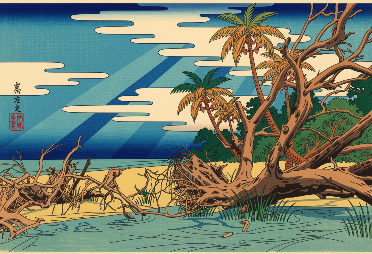 Japan Woodblocks — Ossabaw Island