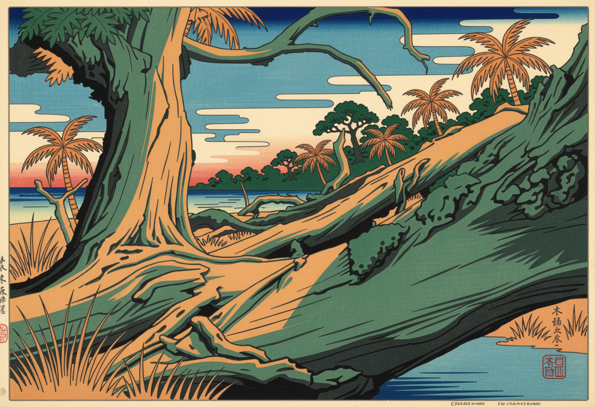 Japan Woodblocks — Ossabaw Island