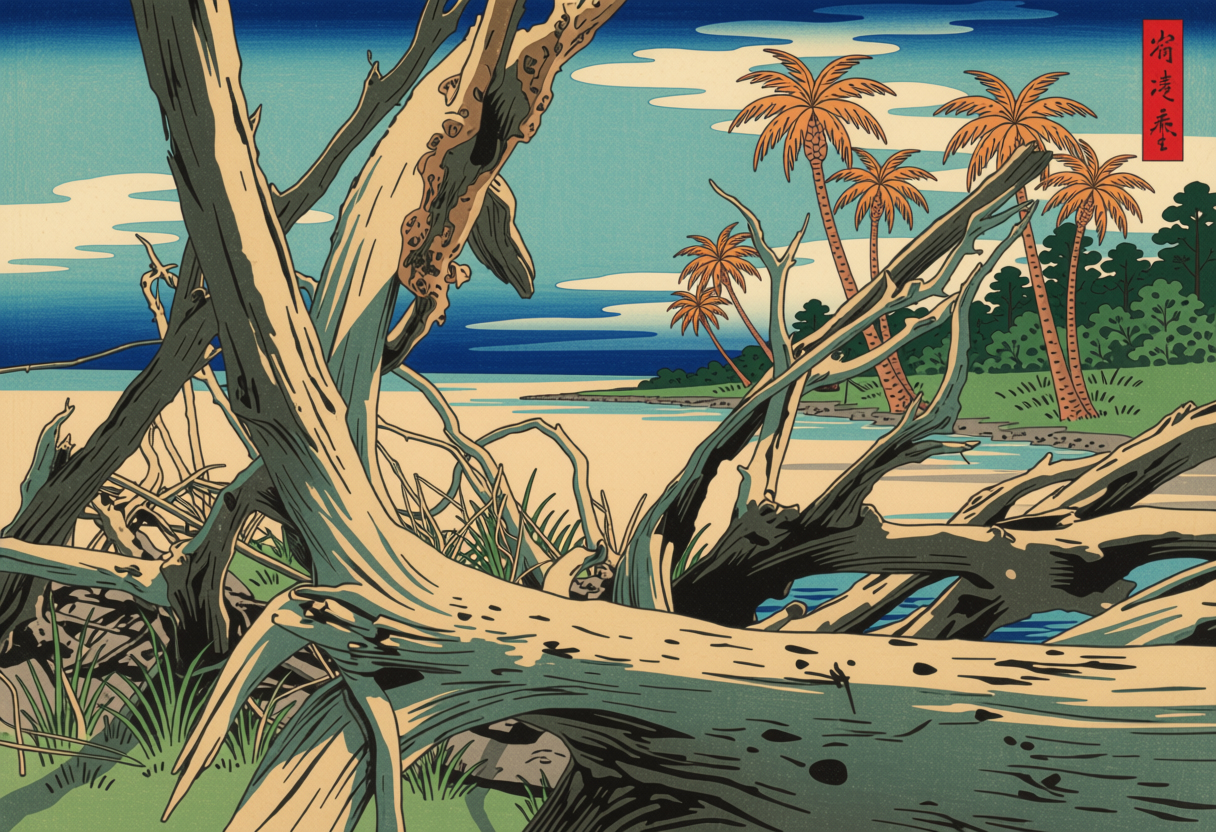 Japan Woodblocks — Ossabaw Island