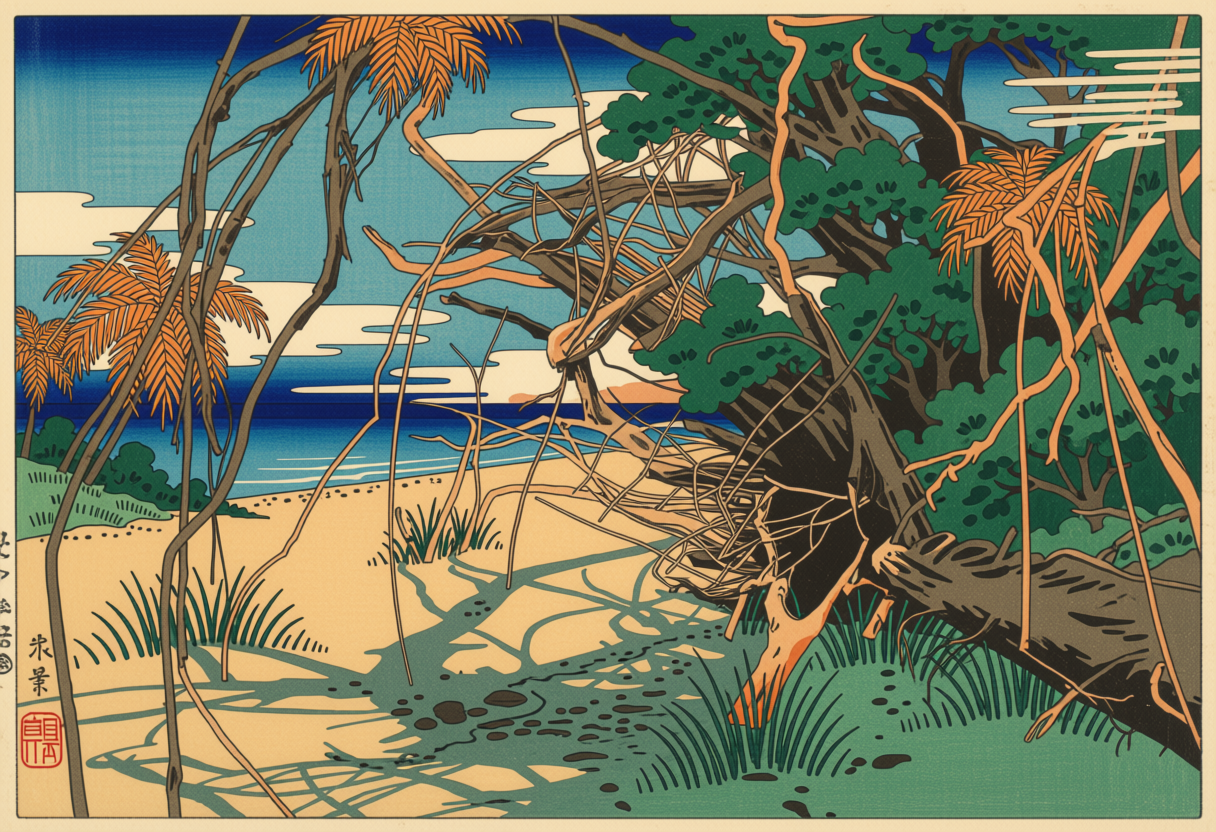 Japan Woodblocks — Ossabaw Island