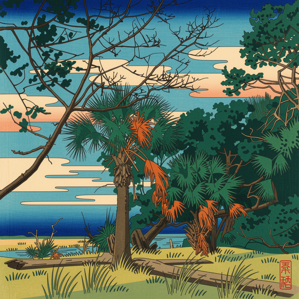 Japan Woodblocks — Ossabaw Island
