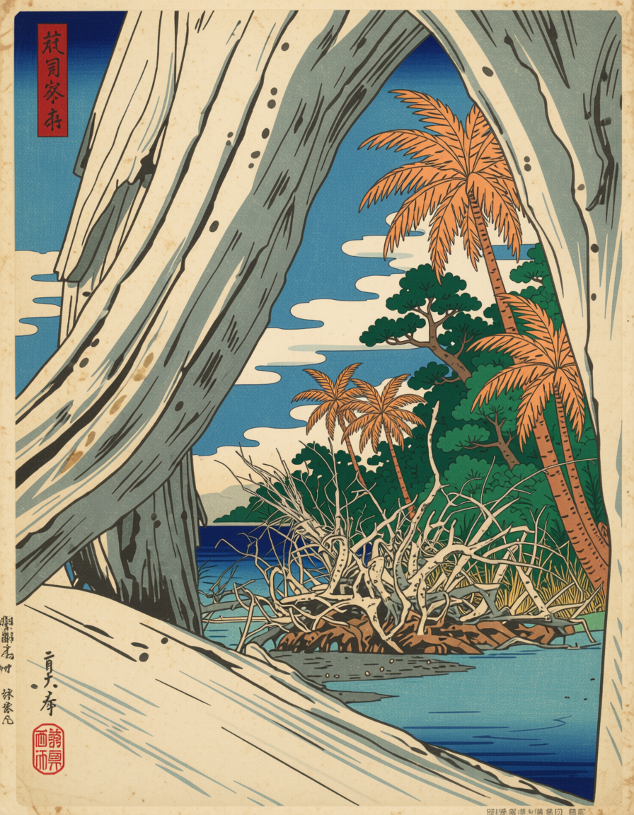 Japan Woodblocks — Ossabaw Island
