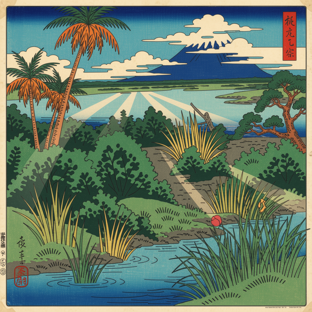 Japan Woodblocks — Ossabaw Island