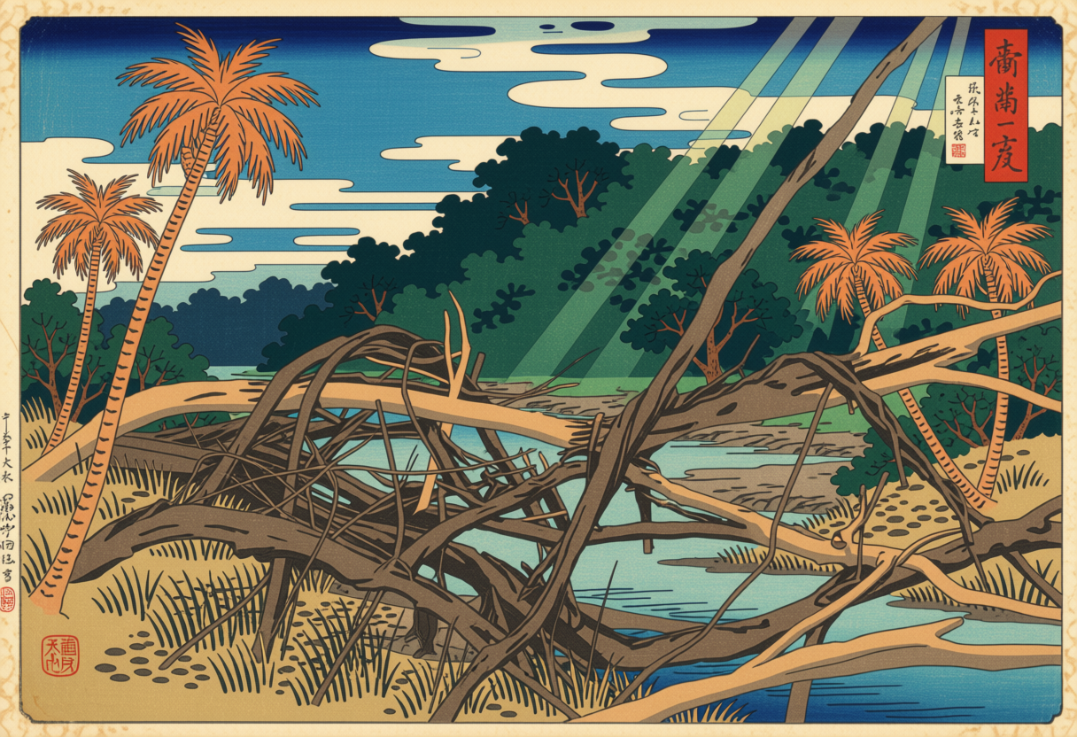 Japan Woodblocks — Ossabaw Island