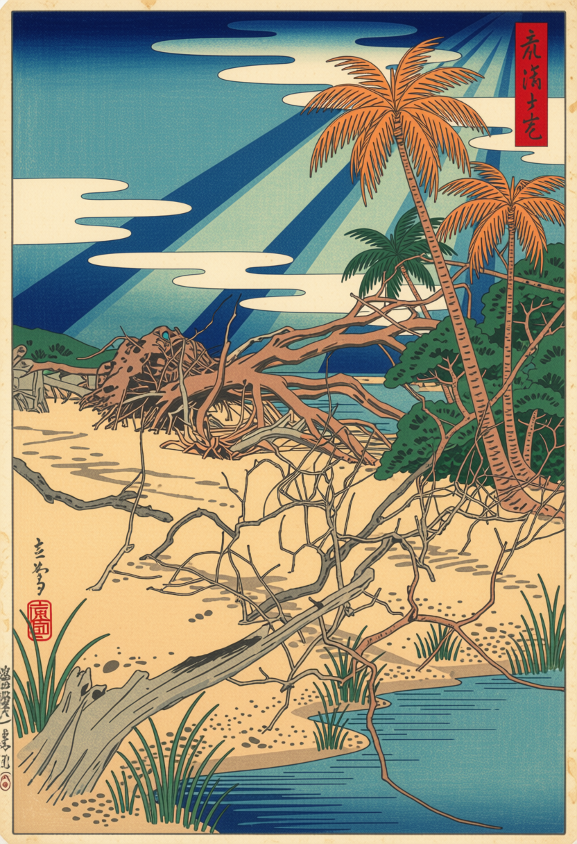 Japan Woodblocks — Ossabaw Island