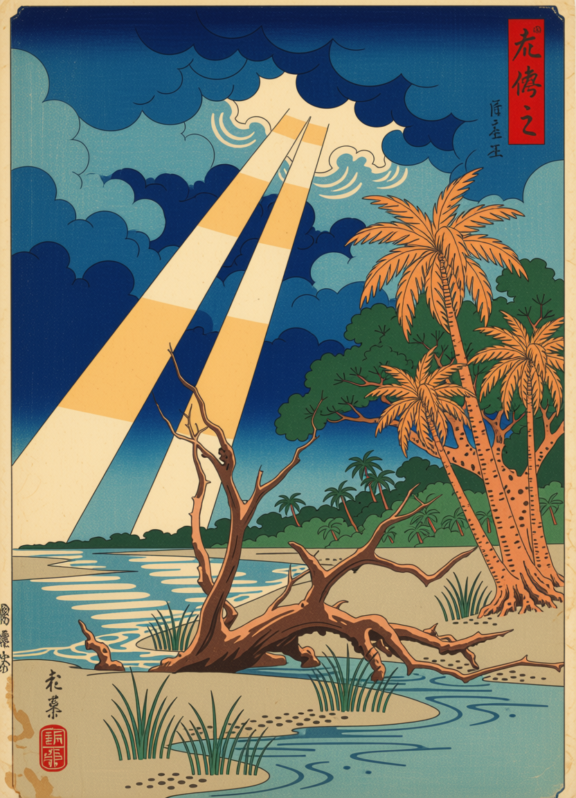 Japan Woodblocks — Ossabaw Island