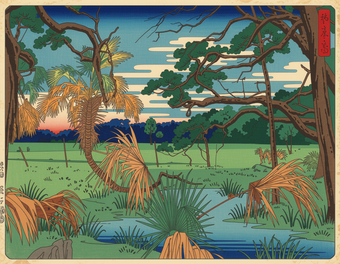 Japan Woodblocks — Ossabaw Island
