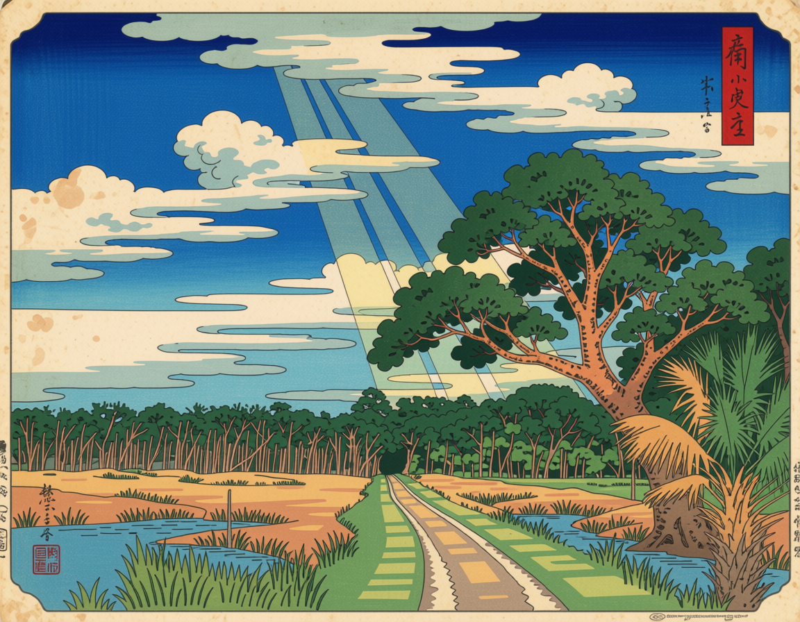 Japan Woodblocks — Ossabaw Island