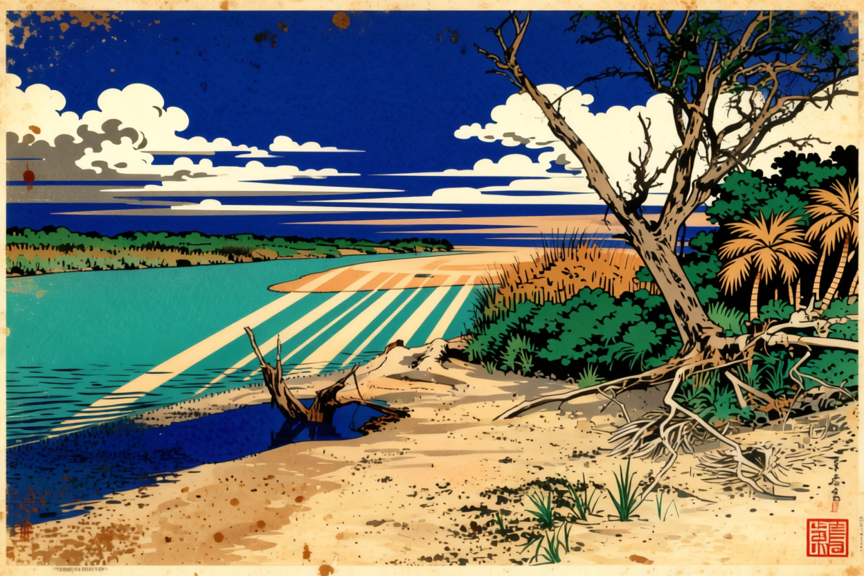 Japan Woodblocks — Ossabaw Island