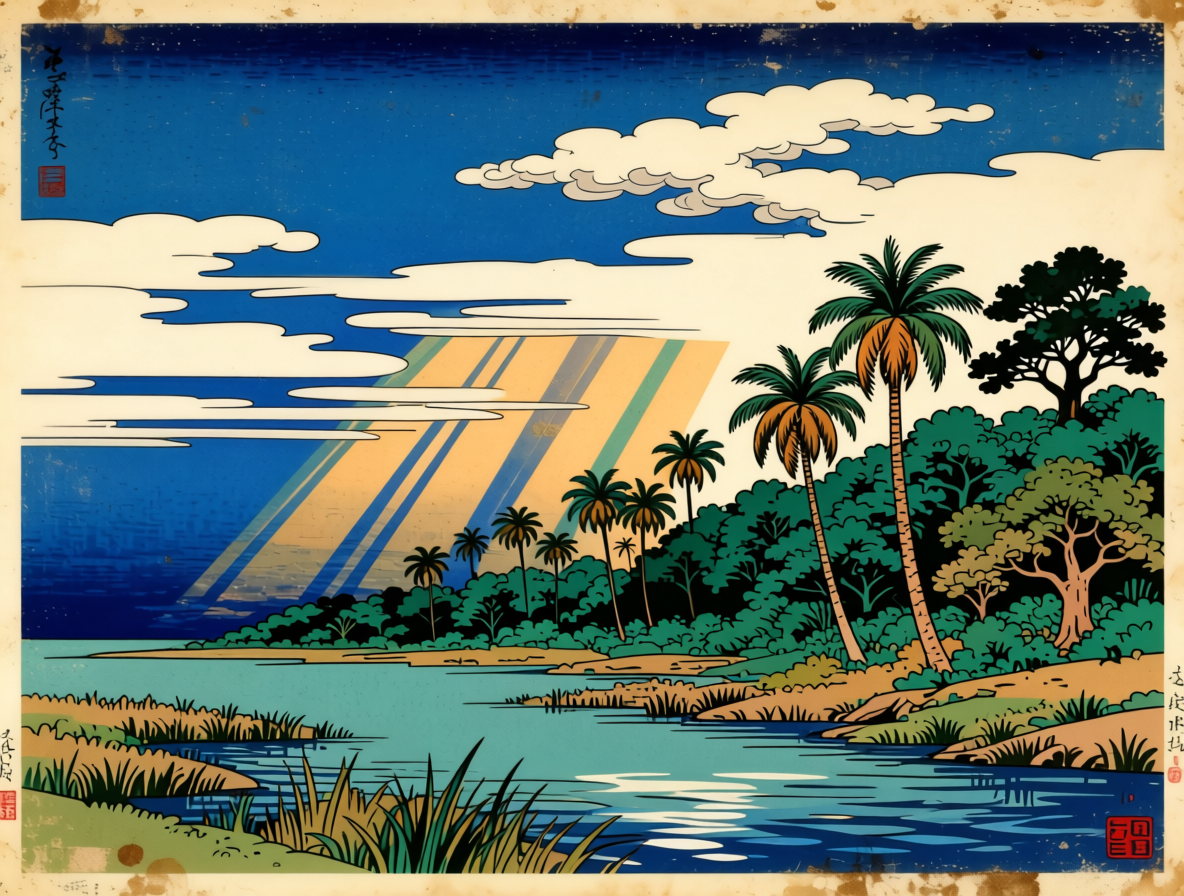 Japan Woodblocks — Ossabaw Island