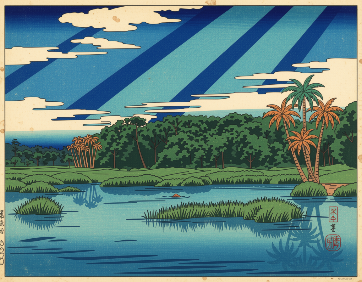 Japan Woodblocks — Ossabaw Island
