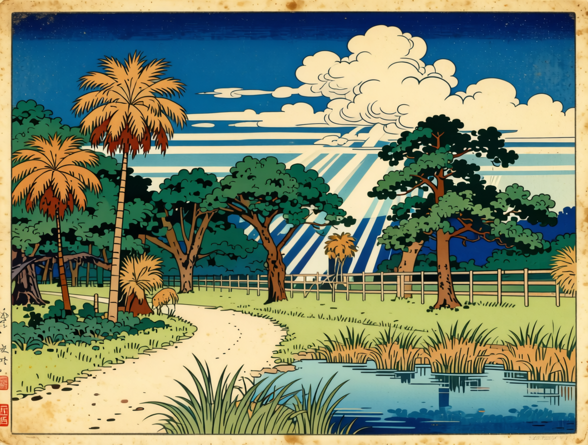 Japan Woodblocks — Ossabaw Island