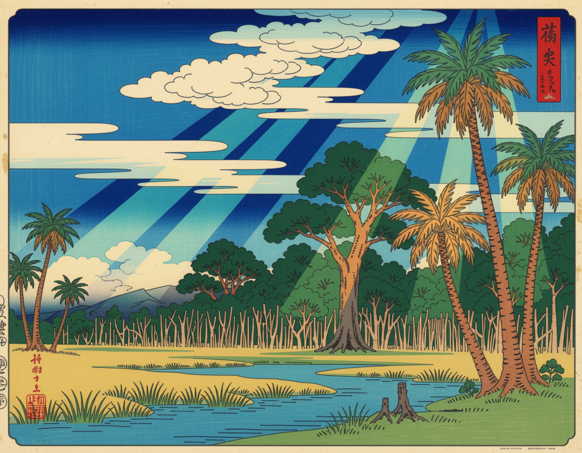Japan Woodblocks — Ossabaw Island