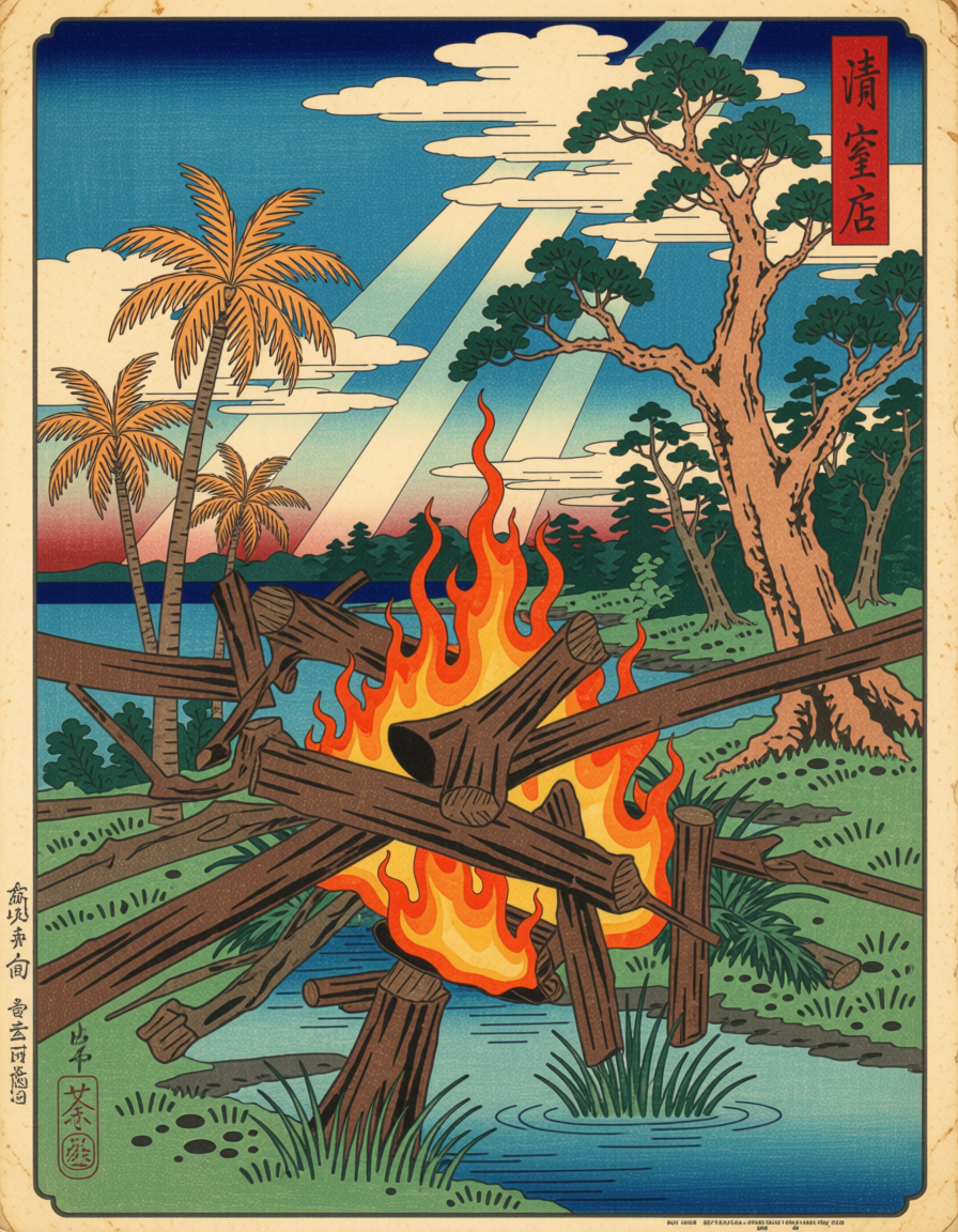 Japan Woodblocks — Ossabaw Island