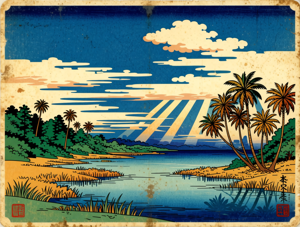 Japan Woodblocks — Ossabaw Island