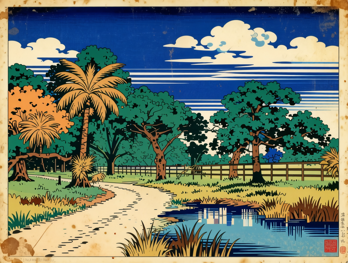 Japan Woodblocks — Ossabaw Island