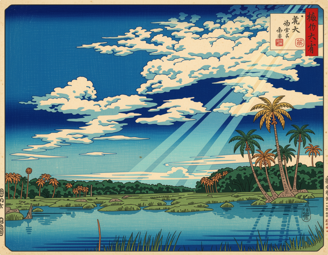 Japan Woodblocks — Ossabaw Island