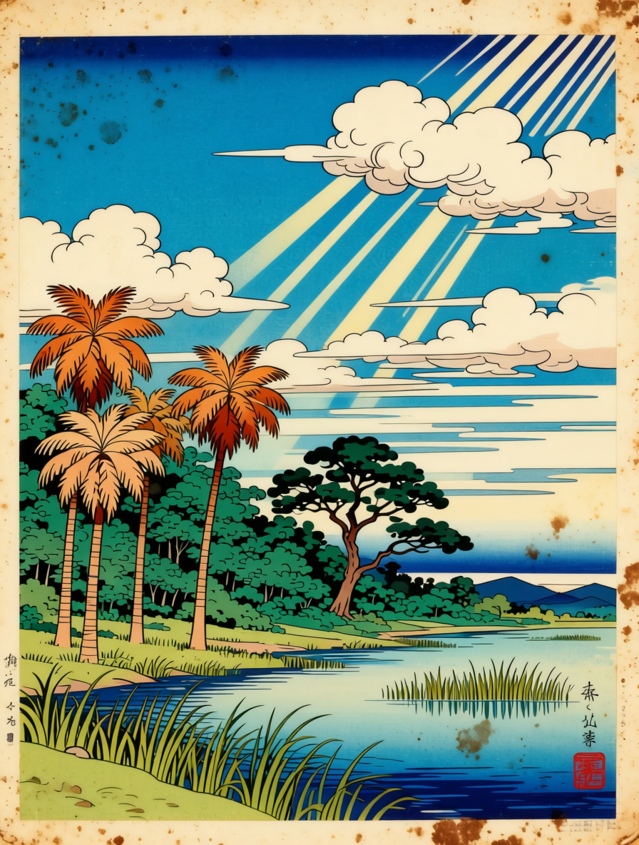 Japan Woodblocks — Ossabaw Island