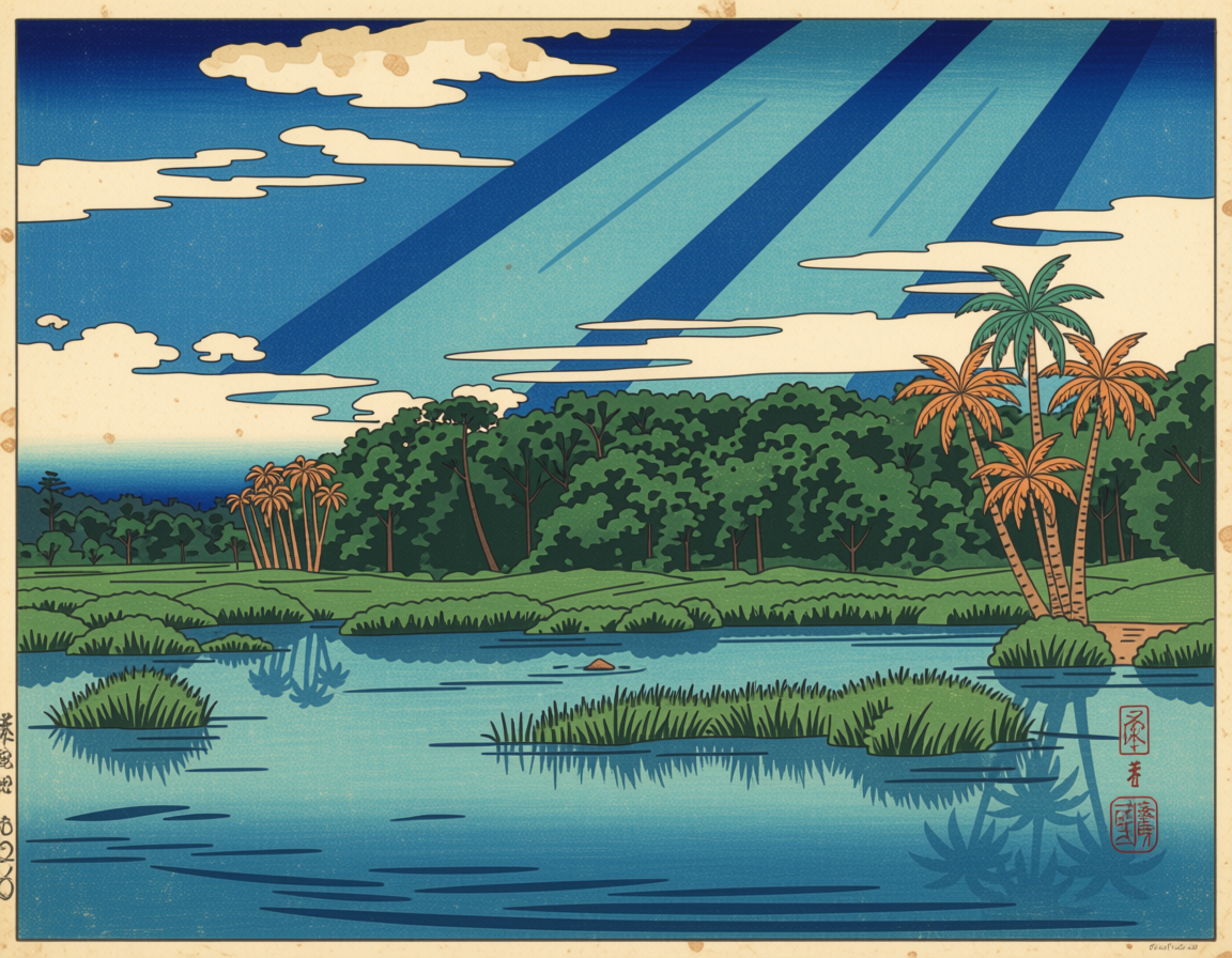 Japan Woodblocks — Ossabaw Island
