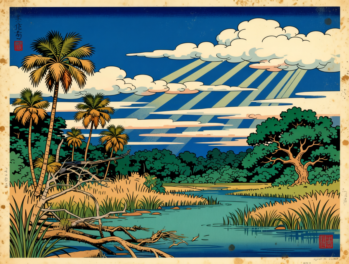 Japan Woodblocks — Ossabaw Island