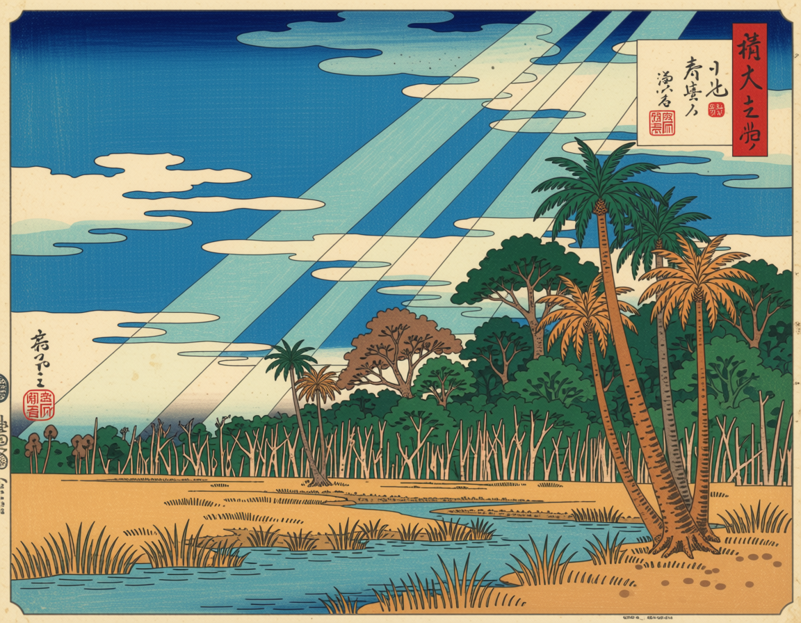 Japan Woodblocks — Ossabaw Island