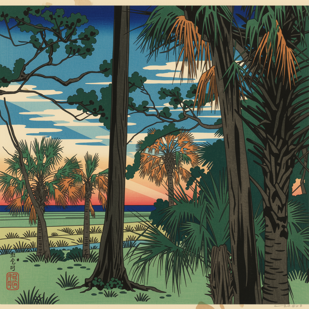 Japan Woodblocks — Ossabaw Island