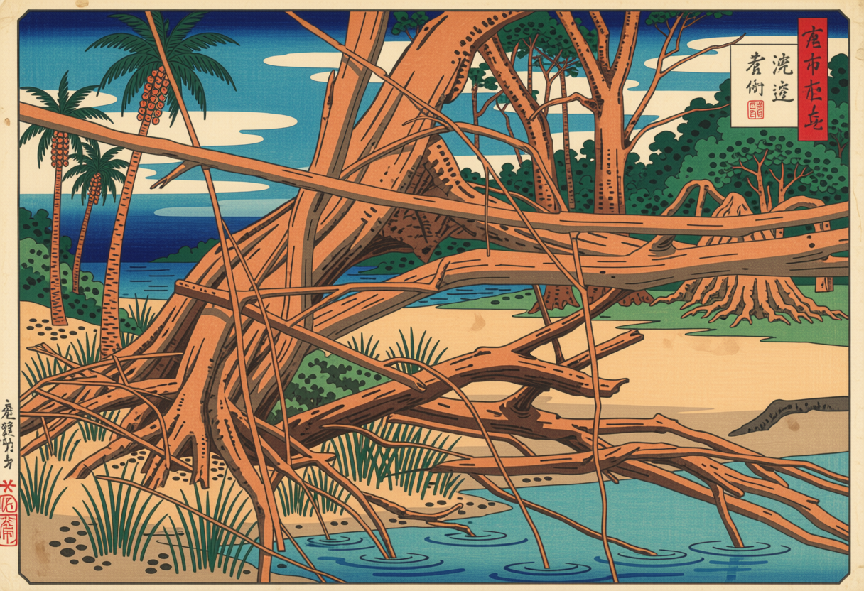 Japan Woodblocks — Ossabaw Island