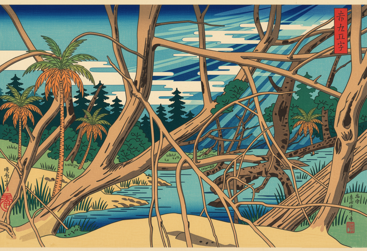 Japan Woodblocks — Ossabaw Island