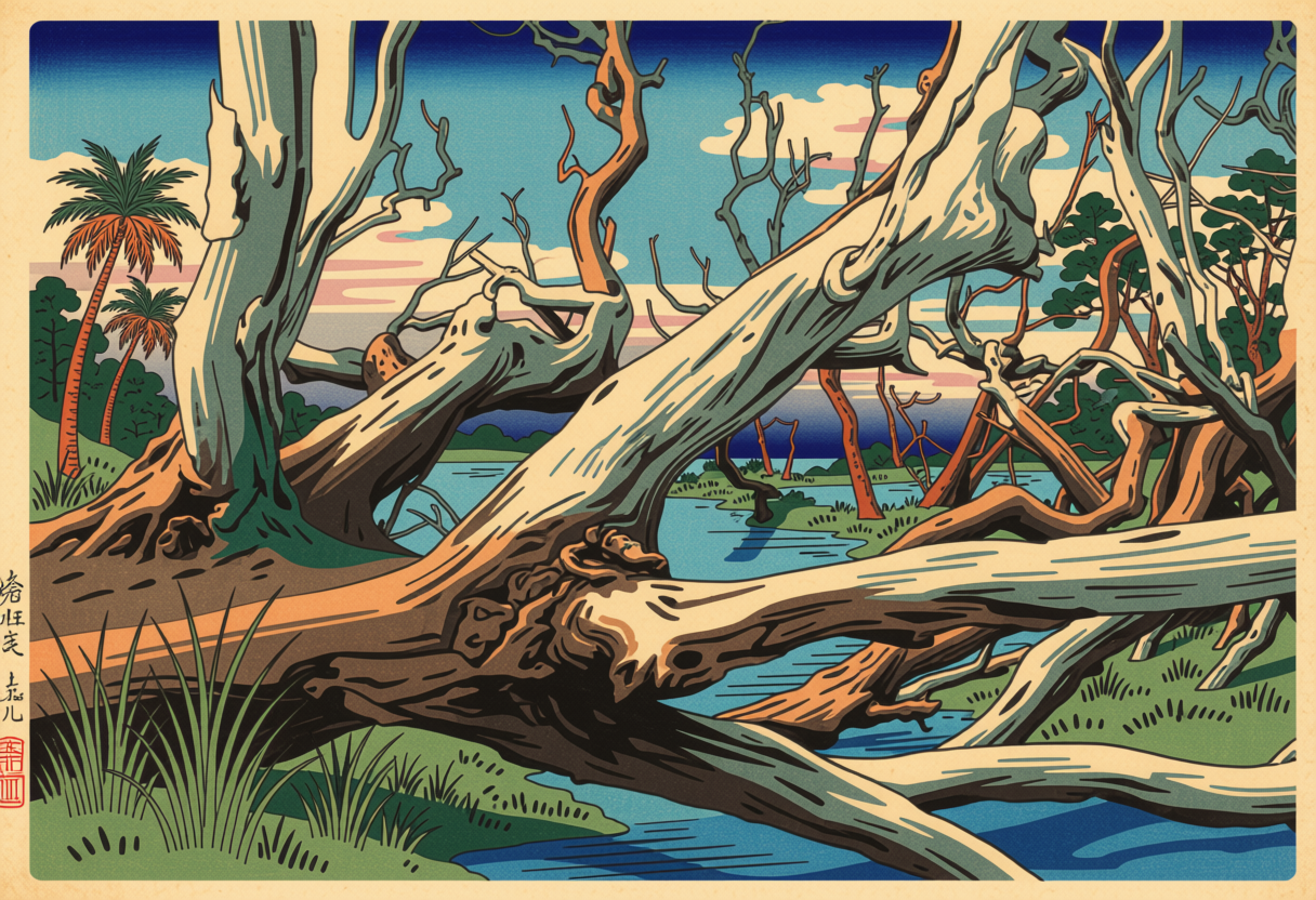 Japan Woodblocks — Ossabaw Island